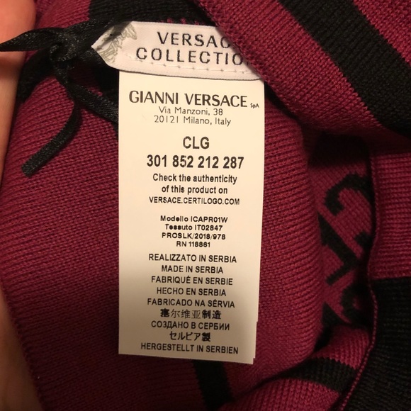 SOLD Ⓜ️ Versace Collection Unisex Color Block Hat - Picture 5 of 7